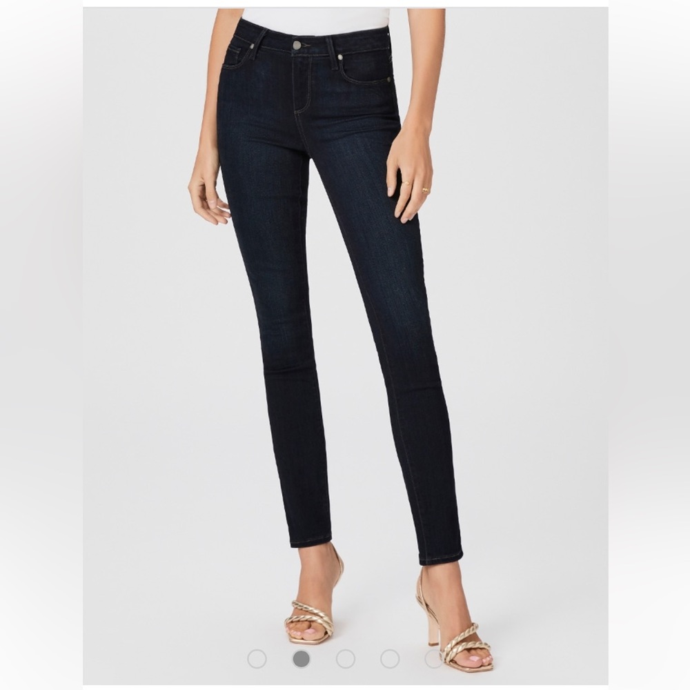 PAIGE Skyline Skinny Mona Jeans Dark Rinse Stretch